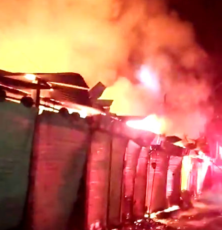 সাচার বাজারে আগুল, ব্যাপক ক্ষতি