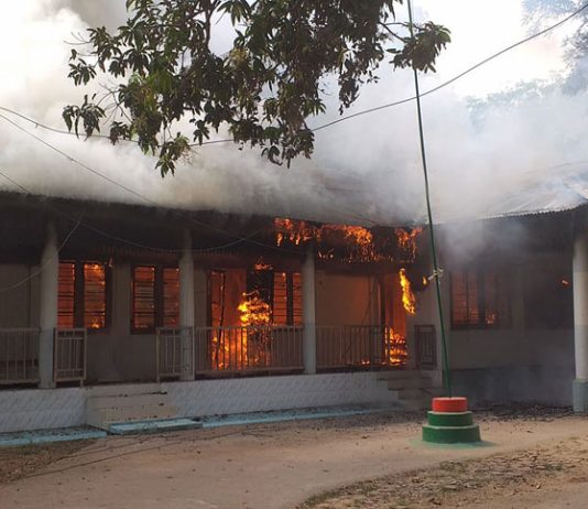 আগুনে পুড়ে ছাই রাঙামাটি বন বিভাগ