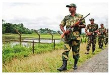 চুনারুঘাট সীমান্তে বিএসএফ এর গুলিতে চোরাকারবারী আহত