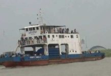 শিমুলিয়া-কাঁঠালবাড়ী নৌরুটের ফেরি চলাচল ফের বন্ধ