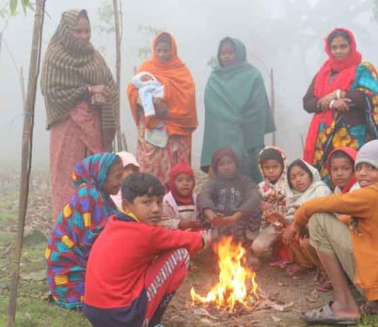 কুড়িগ্রামে শৈত্যপ্রবাহ, দুর্ভোগে শ্রমজীবীরা
