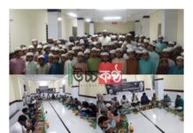 বুড়িচংয়ে মতিন খসরুর আত্মার মাগফেরাত কামনায় এতিমদের নিয়ে কোরআন খতম ও দোয়া