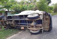 বাঘাইছড়িতে তামাক বাহি চাঁদের গাড়ি উল্টে নিহত-১