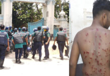 গাজীপুরে শ্রমিক-পুলিশ সংঘর্ষ, গুলিবিদ্ধ ২০