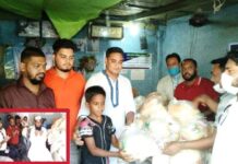 সাকসেস হিউম্যান রাইটস সোসাইটি বন্দর থানা কমিটির ঈদ সামগ্রী বিতরণ