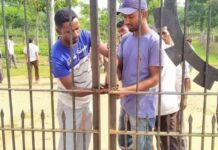 চুনারুঘাটে চা বাগান ম্যানেজারের বিরুদ্ধে গাছ পাচারের অভিযোগে আন্দোলন