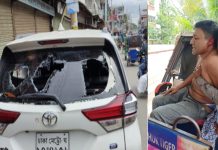 কাদের মির্জার নেতৃত্বে বাদলের ওপর হামলার অভিযোগ, গাড়ি ভাঙচুর