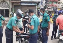 লকডাউনের তৃতীয় দিনে রাজধানীতে গ্রেপ্তার ৬২১