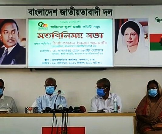 সরকার অর্থনীতিকে ধ্বংস করেছে মন্তব্য করেন মির্জা ফখরুল ইসলাম আলমগীর