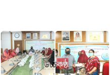 কুমিল্লায় সেচ্ছাসেবী মহিলা সমিতির মাঝে অনুদানের চেক বিতরণ