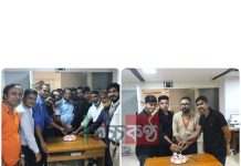 দৈনিক স্বদেশ প্রতিদিন এর সহকারী ম্যানেজার মোকাররম হোসেনের শুভ জন্মদিন উদযাপন