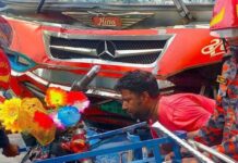 দাউদকান্দিতে বাস চাপায় অটোরিকশার ২ যাত্রী নিহত