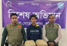 কুমিল্লায় ১৪ কেজি গাঁজা সহ ১ মাদক কারবারি ডিবি পুলিশের হাতে গ্রেফতার।